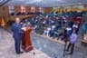 Tony Elumelu delivering a paper to the course participants of the Senior Course 40, titled, â€œLeadership: Private Sector Perspectiveâ€ at the Armed Forces Command and Staff College, Jaji, Kaduna, on Aug. 22, 2017.
