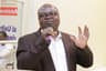 News Express Publisher Isaac Umunna speaking at the 5th anniversary lecture of News Express held at Sheraton Hotel Towers on Thursday, Sep. 28, 2017.