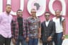 Founder/Vice President, Yudala, Prince Nnamdi Ekeh; Head, Corporate Communications, Gideon Ayogu: Chief Executive Officer, Dave Ibelegbu; Multiple award-winning Gospel artiste, Frank Edwards and Vice President, Yudala Offline Retail, Ronke Atoyebi during the contract signing ceremony and unveiling of Edwards as Yudala brand ambassador