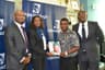 President, Brand Journalists Association of Nigeria, Mr. Goddie Ofose (2nd right) with (L-R) FirstBank's Head, Media & External Relations, Mr. Babatunde Lasaki; Head, Marketing & Corporate Communications, Mrs. Folake Ani-Mumuney; and Head, Stakeholder Management, Mr. Ogechukwu Udeagha, at the FirstBank Brand Journalists Media Parley which took place recently in Lagos.
