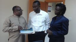 L-R: Isaac Umunna, Kudo Eresia-Eke, Ph.D, Anne-Marie Palmer-Ikuku.