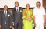 L â€“ R: Dr. Henry Kofi Wampah, Governor, Bank of Ghana; Dr. Kingsley C. Moghalu, Deputy Governor (Operations), Central Bank of Nigeria (CBN); Ms. Onyeka Onwenu, Director-General, National Council for Women Development; and Mr. Juma H. Reli, Deputy Governor, Central Bank of Tanzania at the Sustainable Banking Forum by the CBN and the International Finance Corporation . . . on March 3, 2014 in Lagos.