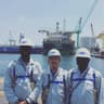  The Managing Director of Nigeria Export Processing Zones Authority (NEPZA), Hon. Emmanuel Jime (right), and the General Manager, Business Development, Engr. David Nongo, (third right), at the Samsung Heavy Industries Headquarters, Geoje Island, Busan, South Korea, on official visit during the weekend of July 28, 2017. 
