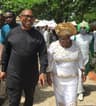 Former Gov. of Anambra State, Mr. Peter Obi (left), with former Minister of Finance, Dr. Ngozi Okonjo-Iweala (right), during the 90th birthday celebration of Dr. Ngozi's father, Prof. Chukwuka Okonjo, at Ogwashi-ukwu, Delta State, on Sunday, June 17, 2018. 