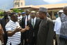 L-R Cross River State Governor, Professor Ben Ayade, CBN Governor, Mr Godwin Emefiele, and Kebbi State Governor, Senator Abubakar Atiku Bagudu, at inspection tour of farm centres in Obudu area of Cross River State on Thursday, Nov. 3, 2016. 

