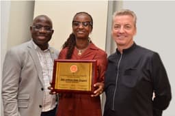 L-R: Managing Director, Shell Nigeria Exploration and Production Company (SNEPCo), Bayo Ojulari; SNEPCoâ€™s Bonga Asset Operations Manager, Elohor Aiboni; and the General Manager Contracting and Procurement, Antony Ellis, at a celebration of SNEPCoâ€™s 800-million barrel of oil milestone from the Bonga field in Lagos on Friday, March 1, 2019.