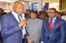 L-R: Managing Director, Shell Nigeria Exploration and Production Company, Bayo Ojulari; Managing Director Shell Petroleum Development Company (SPDC) and Country Chair, Shell Companies in Nigeria, Osagie Okunbor; and General Manager External Relations, SPDC, Igo Weli, at the Shell stand at the ongoing 16th edition of the  Nigeria Oil and Gas Conference and Exhibition in Abuja... on Tuesday.