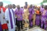 Senator Enyi Abaribe performing dust to dust rites for mother in law On Friday, October 14 2016 at Oguta, Imo State.