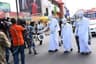 The three wise  men distributing gifts to herald the celebration of Lagos @ 50 on Saturday, 8th April, 2017.