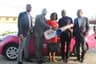 PROUD WINNERS: (R-L) Chief Executive Officer, Yudala, Mr. Dave Ibelegbu, raffle draw winner Mr. Samuel Uadiala and his wife Jummai, Kia Motors representative, Mr. Moses Oguntimehin and Founder/Vice President, Yudala, Prince Nnamdi Ekeh during the official presentation of a brand new Kia Rio to Mr. Uadiala at the Yudala Headquarters in Gbagada, Lagosâ€¦recently. Mr. Uadiala emerged the lucky winner of the grand prize in a raffle draw conducted at the end of the Yudala Zero Gravity Concert and Black Friday Sales on November 29th 2016.