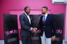  SEALED WITH A HANDSHAKE: Account Management Director, Insight Publicis, Wole Ogundare (left) and Founder/Vice President, Yudala, Prince Nnamdi Ekeh during the contract signing ceremony for the official appointment of Insight Publicis as communications consultants to Yudala at the Yudala Headquarters in Lagosâ€¦recently. The partnership will see Insight Publicis work closely with Yudala to position the company as a global brand and to further enhance the benefits for online and offline shoppers as captured in Yudalaâ€™s unique composite e-commerce model.