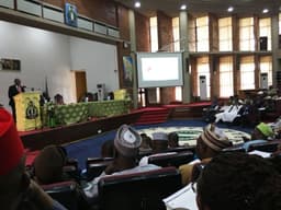 Founder, The Tony Elumelu Foundation and Chairman of Heirs Holdings, Mr. Tony Elumelu delivering a paper titled: Entrepreneurship, Corporate Social Responsibility and Africapitalism: The Role of the Private Sector in Fighting Poverty in Nigeria at the National Institute for Policy and Strategic Studies, Kuru, Plateau State, on Tuesday, Aug. 23, 2016.