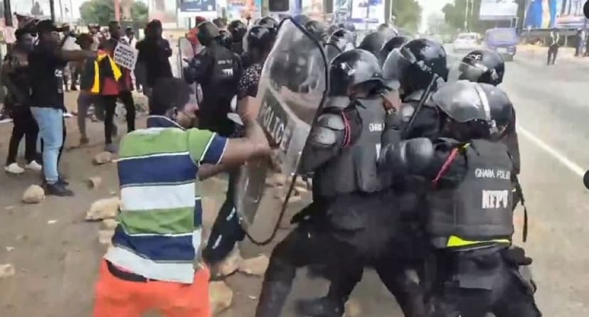 Hunger protest rocks Ghana, 42 protesters arrested