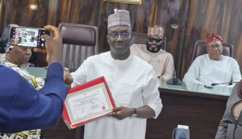 INEC presents certificates of return to Edo gov-elect, deputy