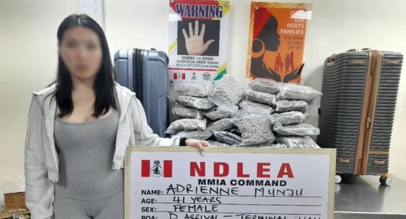 NDLEA arrests Canadian woman for drugs at Lagos airport