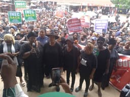 Edo 2024: PDP women protest alleged rigging of guber election, vow to reclaim Ighodalo?s mandate