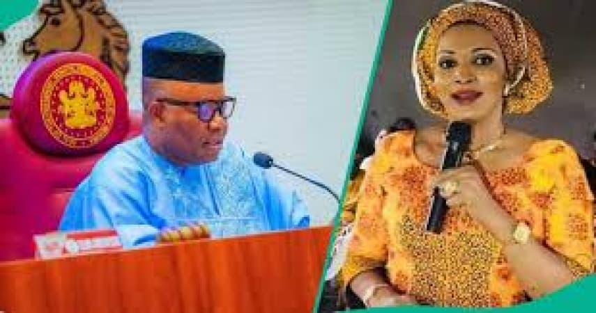 Drama as Akpabio cautions Senator praising Bianca's beauty during screening