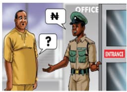 Shameless beggars in uniform