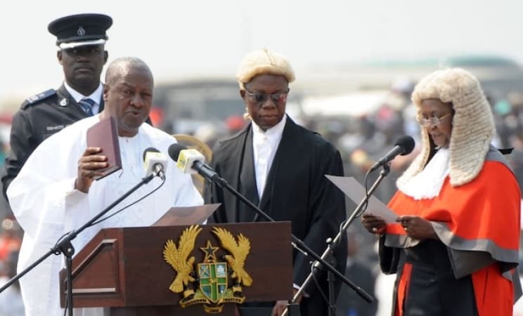 John Mahama sworn in as 14th President of Ghana, Jane Okopu-Ayemang as first female VP