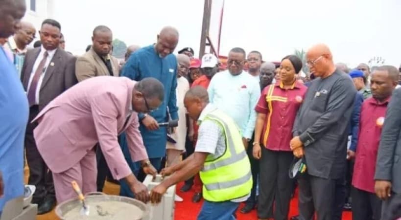  Gov Umo Eno dedicates ultra-modern secretariat to late wife