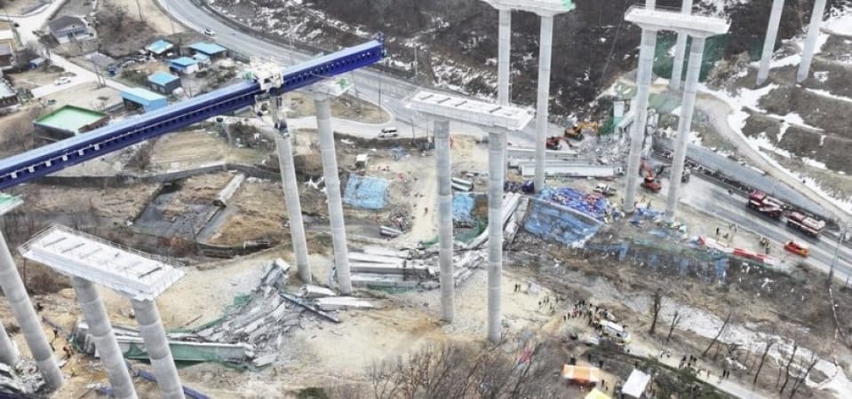 4 killed, 6 others injured as bridge under construction collapses in South Korea