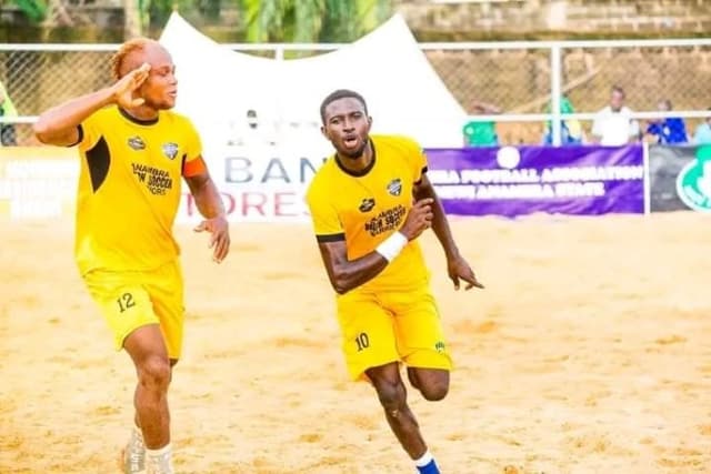 2025 Beach Soccer league: Anambra Warriors move to secure first place position