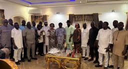 Ex-Rivers LG chairmen pay solidarity visit to Fubara, sue for peace, unity