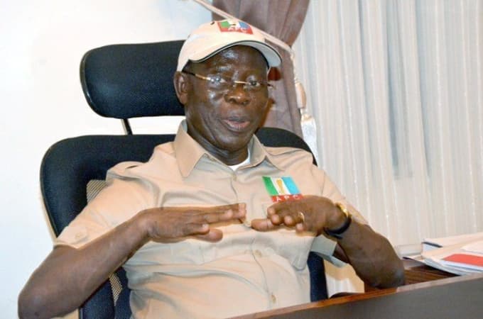 Prof Nwosu died without confession; he cannot be rewarded — Oshiomhole