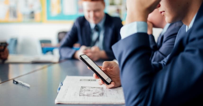 Almost all schools in England ban mobile phone use, survey shows
