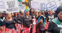 Rivers women begin ‘Bring Back Our Fubara’ protest in Port Harcourt