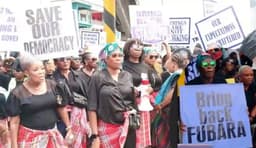 Security operatives teargas pro-Fubara protesters in Rivers