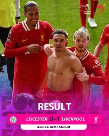 Leicester relegated from the Premier League after 1-0 defeat to Liverpool