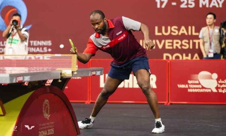  Aruna keeps Africa’s hopes alive at 2025 ITTF World Championships in Doha