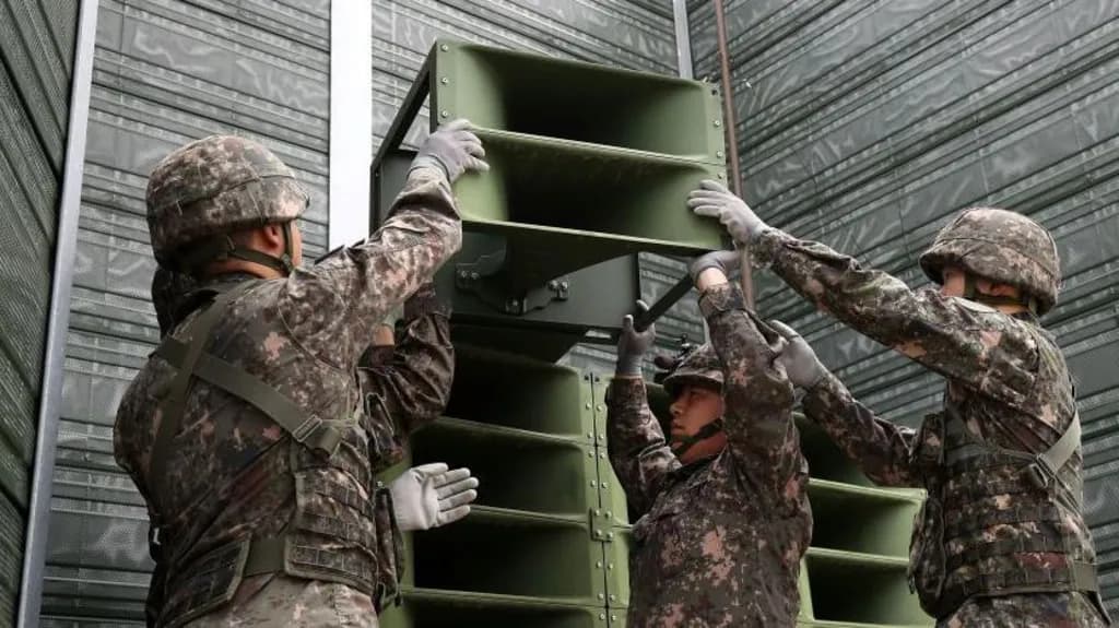 South Korea turns off propaganda loudspeakers to North