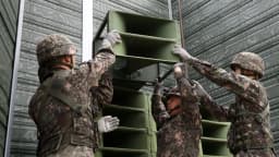 South Korea turns off propaganda loudspeakers to North