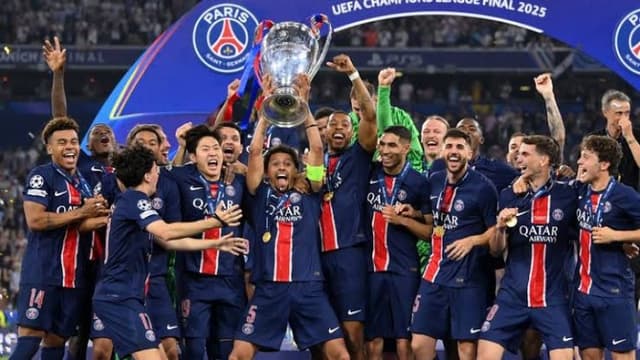Champions League: Sensational PSG thrash Inter to lift trophy