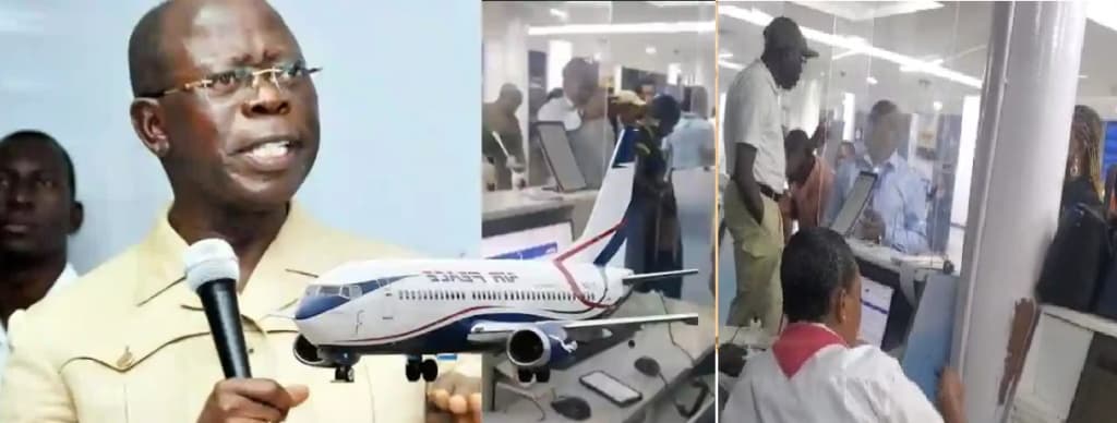 Airport drama: Oshiomhole breaks silence, accuses Air Peace of boarding scam