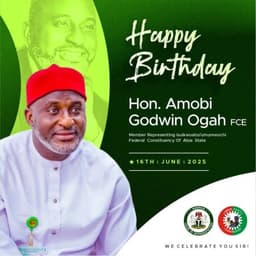 Isuikwuato celebrates Rep Amobi Ogah on his birthday