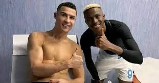 How I waited one hour for selfie with Cristiano Ronaldo ? Osimhen