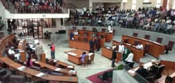 Mass defection hits Akwa Ibom Assembly as 24 of 26 lawmakers dump PDP for APC