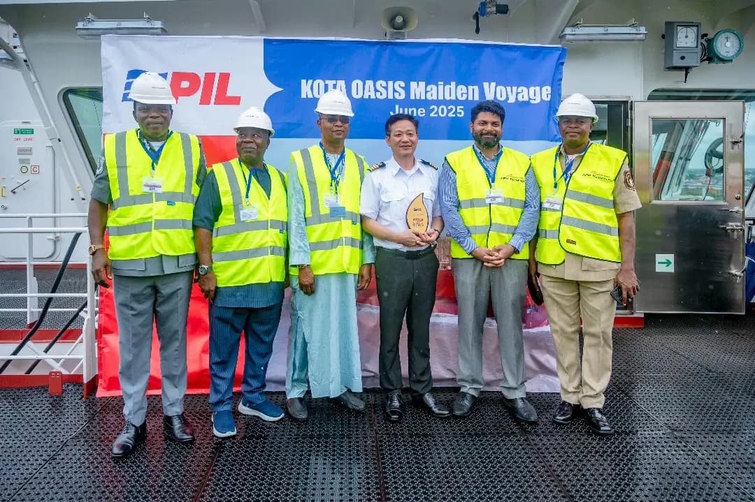 First LNG-powered containership berths at APM Terminals Apapa