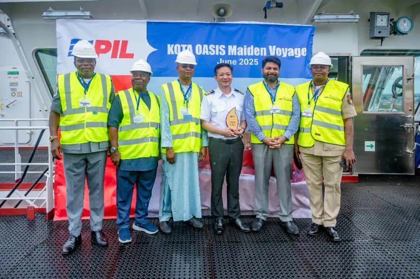 First LNG-powered containership berths at APM Terminals Apapa