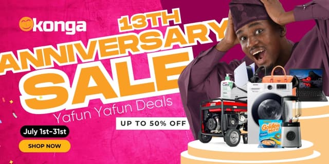 Konga celebrates 13 years of transforming e-commerce in Nigeria with month-long ‘Yafun Yafun Deals’