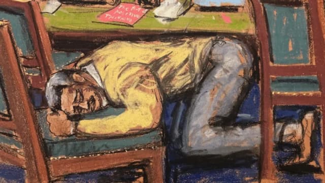 Dramatic moment Sean 'Diddy' Combs fell to his knees after learning his fate