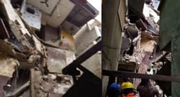 JUST IN: Three-story building collapses in Lagos 