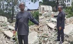 Who demolished Peter Obi’s brother’s house?