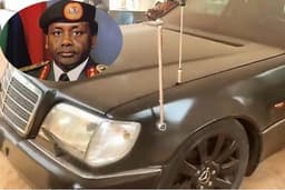 27 Years after : Check out the armored Mercedes S-Class Limousine used by Sani Abacha as official car