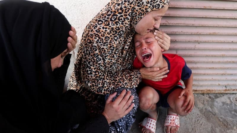 Children queuing for supplements killed in Israeli strike in Gaza, hospital says