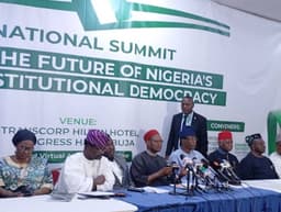 Communiqué presented at the end of the National Summit on the Future of Nigeria’s Constitutional Democracy held from 16th to 17th July, 2025 at the Transcorp Hilton Hotel, Abuja