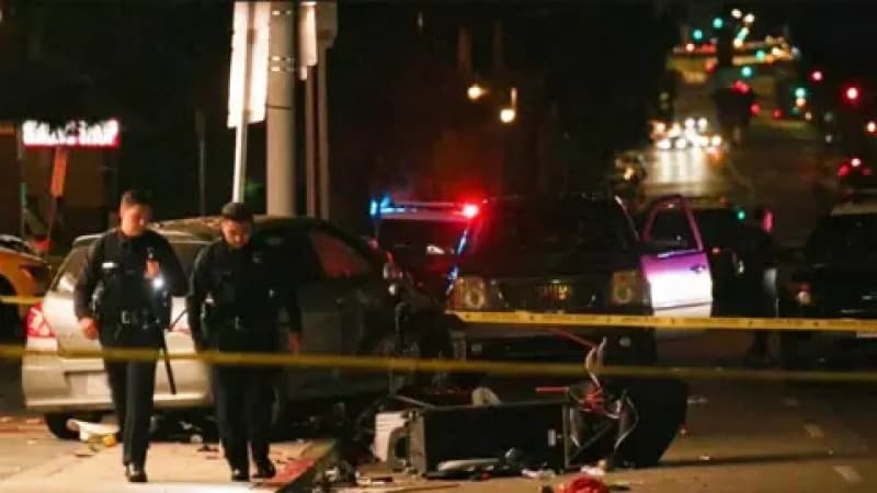 Car ploughs into crowd outside LA nightclub, injuring 30